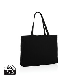 Impact AWARE™ recycelte Baumwoll-Shopper 145gr schwarz bedrucken, Art.-Nr. P762.651