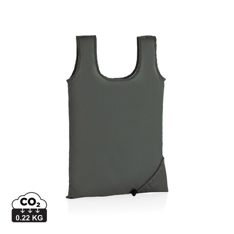 Impact AWARE™ RPET 190T faltbarer Shopper anthrazit bedrucken, Art.-Nr. P762.672