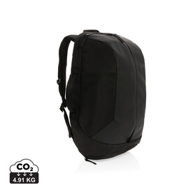 Swiss Peak AWARE™ RPET 15.6&amp;quot; Work &amp;amp; Gym Rucksack schwarz bedrucken, Art.-Nr. P762.771