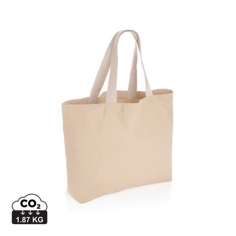 Impact Aware™ 240g/m² große Tasche aus rCanvas, ungefärbt braun bedrucken, Art.-Nr. P762.959