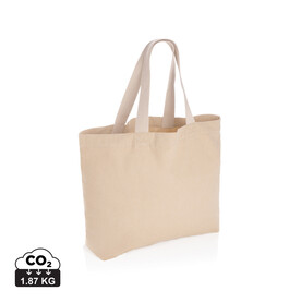 Impact Aware™ 240g/m² große Tasche aus rCanvas, ungefärbt braun bedrucken, Art.-Nr. P762.959