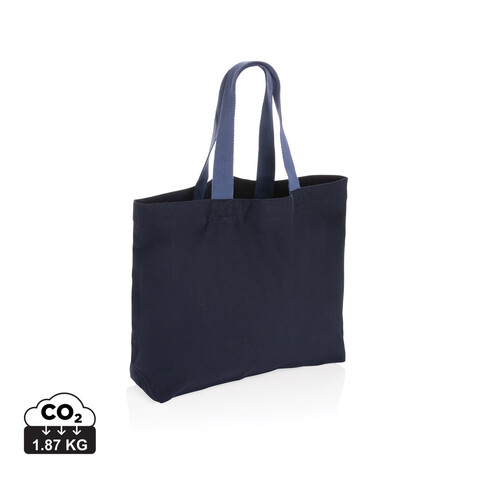 Impact Aware™ 240g/m² große Tasche aus rCanvas, ungefärbt navy blau bedrucken, Art.-Nr. P762.955