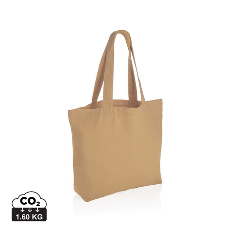 Impact Aware™ 240g/m² rcCanvas Shopper + Tasche, ungefärbt braun bedrucken, Art.-Nr. P762.969