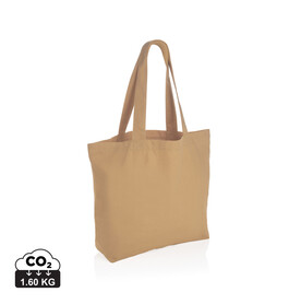 Impact Aware™ 240g/m² rcCanvas Shopper + Tasche, ungefärbt braun bedrucken, Art.-Nr. P762.969