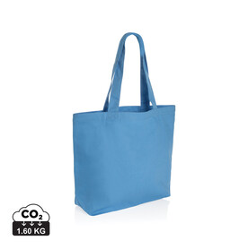 Impact Aware™ 240g/m² rCanvas Shopper mit Tasche tranquil blue bedrucken, Art.-Nr. P762.975