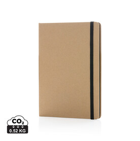 Kraft A5 Notizbuch schwarz bedrucken, Art.-Nr. P773.951