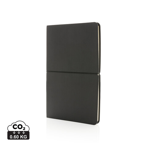 Modern Deluxe Softcover A5 Notizbuch schwarz bedrucken, Art.-Nr. P774.221