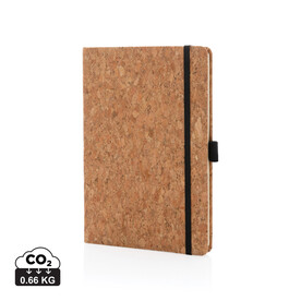 Kork Hardcover Notizbuch A5 braun bedrucken, Art.-Nr. P774.249