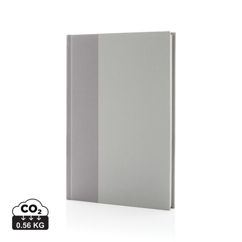 Words GRS zertifiziertes RPET &amp; Kraft Notizbuch A5 off white bedrucken, Art.-Nr. P774.543