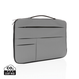 Schickes PU 15.6&amp;quot; Laptop-Sleeve grau bedrucken, Art.-Nr. P788.042