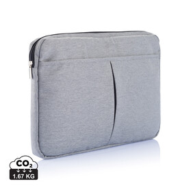 15” Laptophülle, PVC-frei grau bedrucken, Art.-Nr. P788.051
