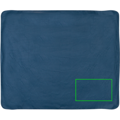 Fleece-Decke im Etui navy blau bedrucken, Art.-Nr. P459.065