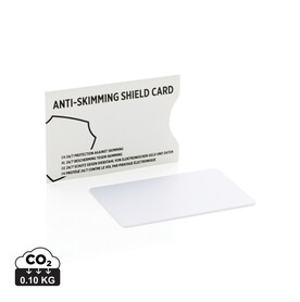 RFID Anti-Skimming-Karte mit aktivem Störchip weiß bedrucken, Art.-Nr. P820.523