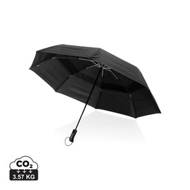 Swiss Peak AWARE™ Tornado 27&amp;quot; Taschen-StormProof-Schirm schwarz bedrucken, Art.-Nr. P850.331