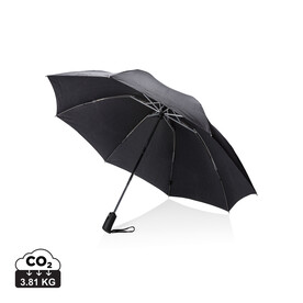Swiss Peak AWARE™ 23" faltbarer umgekehrter Regenschirm schwarz bedrucken, Art.-Nr. P850.461 Swiss Peak AWARE™ 23" faltbarer umgekehrter Regenschirm schwarz bedrucken, Art.-Nr. P850.461