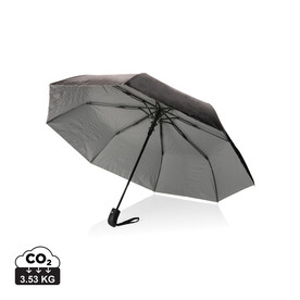 21&amp;quot; Impact AWARE™ RPET 190T Pongee Bi-Color Mini-Schirm silber bedrucken, Art.-Nr. P850.552