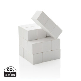 Denkspiel aus Holz in Canvas-Tasche weiß bedrucken, Art.-Nr. P940.113