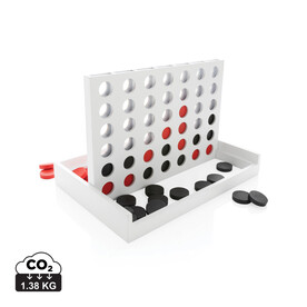 Connect Four Holzspiel weiß bedrucken, Art.-Nr. P940.243 Connect Four Holzspiel weiß bedrucken, Art.-Nr. P940.243