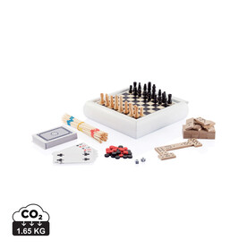 5-in-1 Spieleset weiß bedrucken, Art.-Nr. P940.253