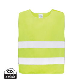 Sicherheitsweste aus GRS recyceltem PET 7-12 Jahre gelb bedrucken, Art.-Nr. P239.766