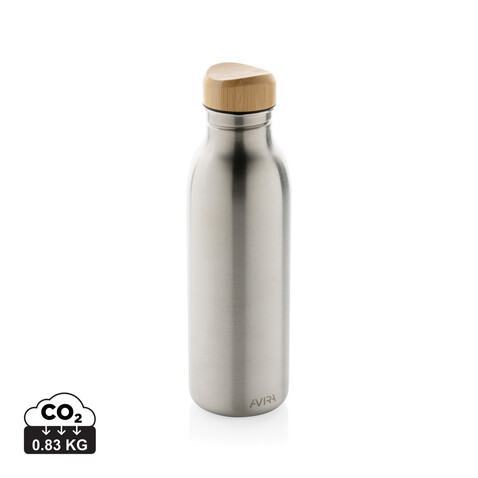 Avira Alcor 600ml Wasserflasche aus RCS rec. Stainless-Steel silber bedrucken, Art.-Nr. P438.062