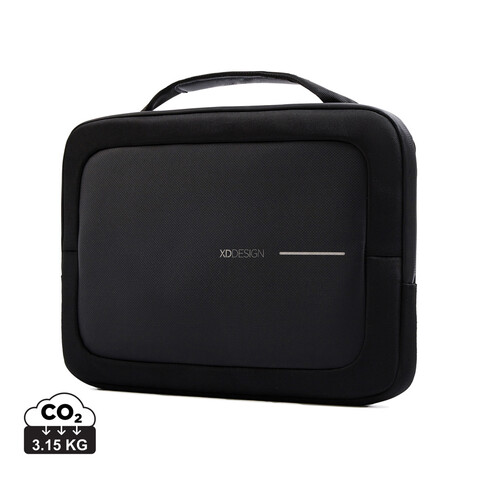 XD Design 16&quot; Laptop Tasche schwarz, grau bedrucken, Art.-Nr. P706.231