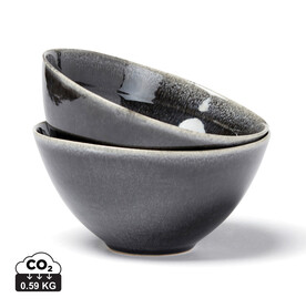 Nomimono Schüssel-Set, 2er-Set schwarz bedrucken, Art.-Nr. 3691