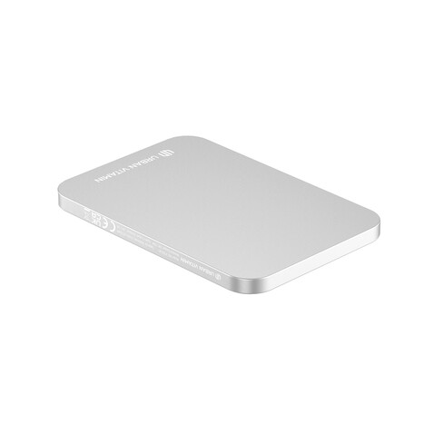 Urban Vitamin Burbank 3000mAh Powerbank aus RCS Plastik/Alu silber bedrucken, Art.-Nr. P322.812