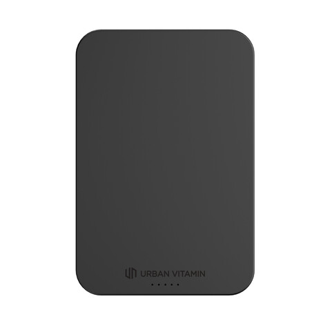 Urban Vitamin Richmond 5000mAh Powerbank aus RCS Plastik/Alu schwarz bedrucken, Art.-Nr. P322.821