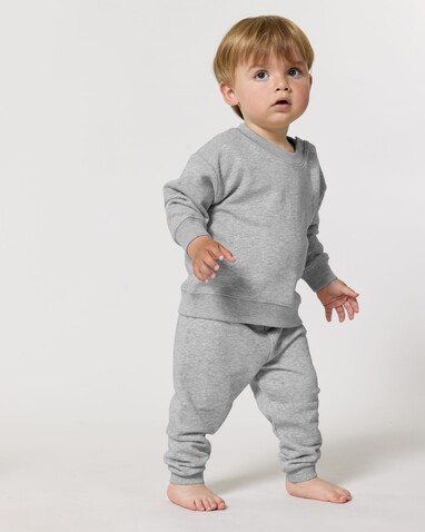 Baby Tumbler - Die Baby-Jogginghose - Heather Grey - 18-24 m/86-92cm bedrucken, Art.-Nr. STBB187C250B4