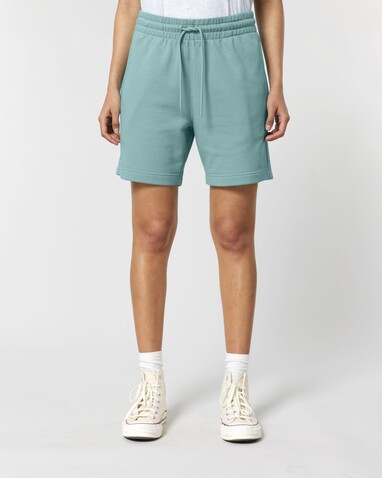 Trainer 2.0 - Die Unisex-Joggingshorts aus French Terry - Teal Monstera - M bedrucken, Art.-Nr. STBU186C0601M