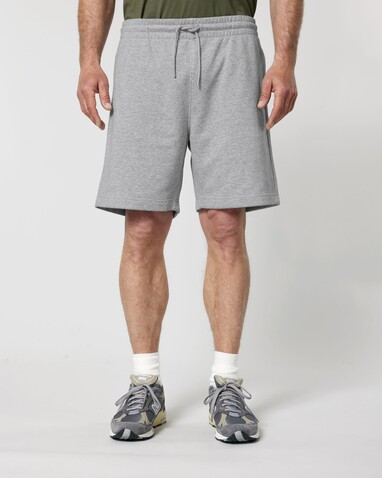 Trainer 2.0 - Die Unisex-Joggingshorts aus French Terry - Heather Grey - S bedrucken, Art.-Nr. STBU186C2501S