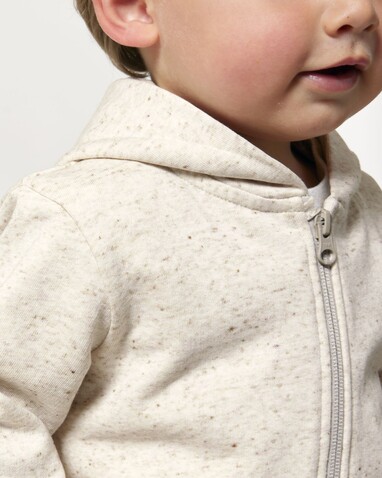 Baby Connector - Der Baby-Zip-Hoodie - Eco Heather - 12-18 m/80-86cm bedrucken, Art.-Nr. STSB105C147B3