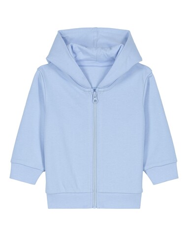 Baby Connector - Der Baby-Zip-Hoodie - Blue Soul - 6-12 m/68-80cm bedrucken, Art.-Nr. STSB105C149B2