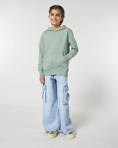 Mini Cruiser 2.0 - Der Iconic Kinder-Hoodie - Aloe - 9-11/134-146cm bedrucken, Art.-Nr. STSK180C08909