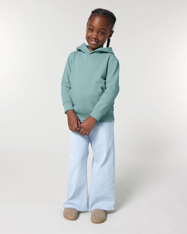 Mini Cruiser 2.0 - Der Iconic Kinder-Hoodie - Teal Monstera - 9-11/134-146cm bedrucken, Art.-Nr. STSK180C06009