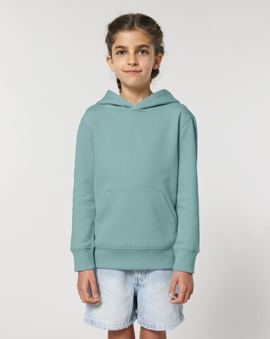 Mini Cruiser 2.0 - Der Iconic Kinder-Hoodie - Teal Monstera - 9-11/134-146cm bedrucken, Art.-Nr. STSK180C06009