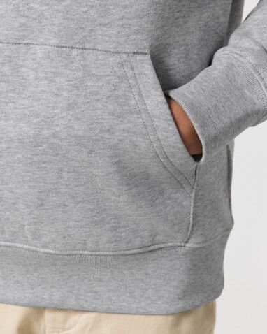 Mini Cruiser 2.0 - Der Iconic Kinder-Hoodie - Heather Grey - 7-8/122-128cm bedrucken, Art.-Nr. STSK180C25007
