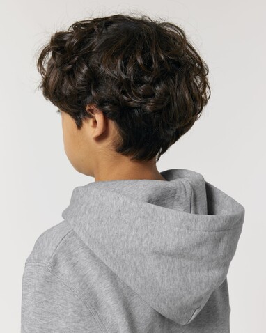 Mini Cruiser 2.0 - Der Iconic Kinder-Hoodie - Heather Grey - 12-13/152-158cm bedrucken, Art.-Nr. STSK180C25012