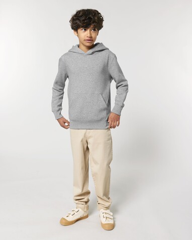 Mini Cruiser 2.0 - Der Iconic Kinder-Hoodie - Heather Grey - 9-11/134-146cm bedrucken, Art.-Nr. STSK180C25009