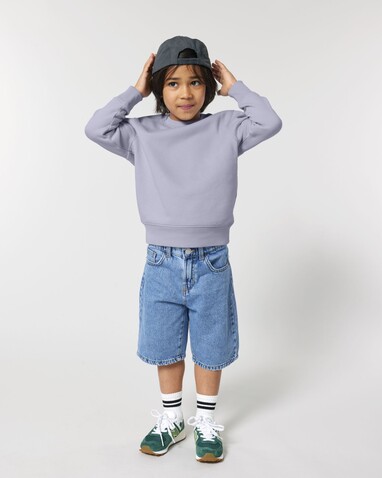 Mini Changer 2.0 - Das Iconic Kinder-Sweatshirt - Lavender - 5-6/110-116cm bedrucken, Art.-Nr. STSK181C06305