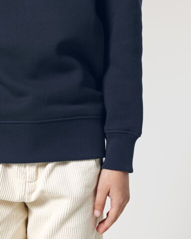 Mini Changer 2.0 - Das Iconic Kinder-Sweatshirt - French Navy - 3-4/98-104cm bedrucken, Art.-Nr. STSK181C72703