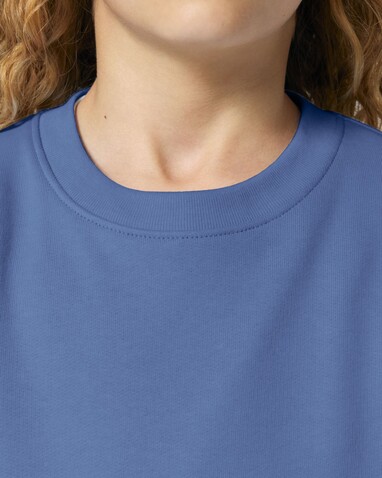 Mini Changer 2.0 - Das Iconic Kinder-Sweatshirt - Bright Blue - 3-4/98-104cm bedrucken, Art.-Nr. STSK181C05303