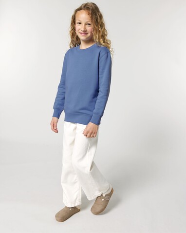 Mini Changer 2.0 - Das Iconic Kinder-Sweatshirt - Bright Blue - 5-6/110-116cm bedrucken, Art.-Nr. STSK181C05305
