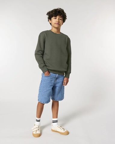 Mini Changer 2.0 - Das Iconic Kinder-Sweatshirt - Khaki - 7-8/122-128cm bedrucken, Art.-Nr. STSK181C22307