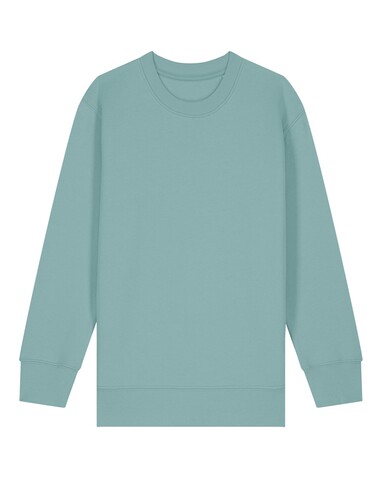 Mini Changer 2.0 - Das Iconic Kinder-Sweatshirt - Teal Monstera - 5-6/110-116cm bedrucken, Art.-Nr. STSK181C06005