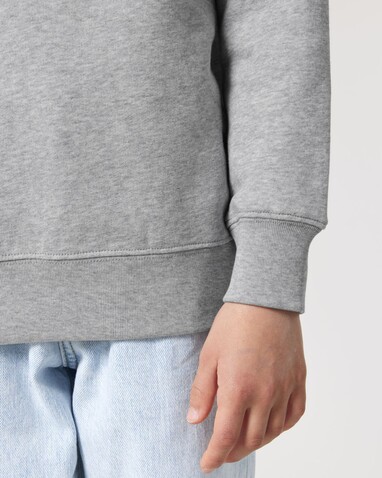 Mini Changer 2.0 - Das Iconic Kinder-Sweatshirt - Heather Grey - 9-11/134-146cm bedrucken, Art.-Nr. STSK181C25009