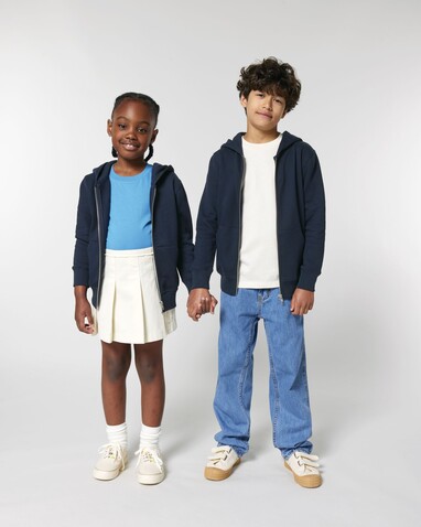 Mini Cultivator 2.0 - Der Iconic Kinder-Zip-Hoodie - French Navy - 12-13/152-158cm bedrucken, Art.-Nr. STSK182C72712
