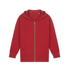 Mini Cultivator 2.0 - Das Iconic Kinder-Hoodie-Sweatshirt mit durchgehendem Reißverschluss - Red - 12-13/152-158cm bedrucken, Art.-Nr. STSK182C00412