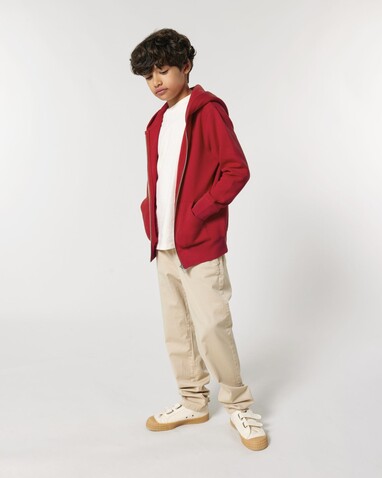 Mini Cultivator 2.0 - Der Iconic Kinder-Zip-Hoodie - Red - 3-4/98-104cm bedrucken, Art.-Nr. STSK182C00403